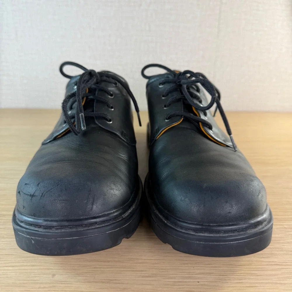 Timberland Mens Waterproof Leather Oxford Shoes Black Lug Sole 93015 Size 10M